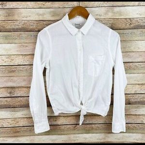 Madewell button up, the front